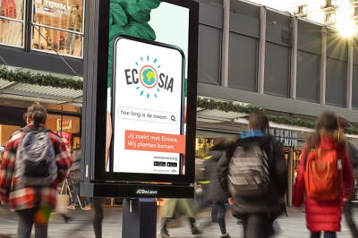 Ecosia selects JCDecaux as a partner in its first out-of-home campaign