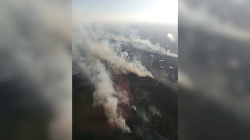 Great wildfire in Flanders after an army exercise