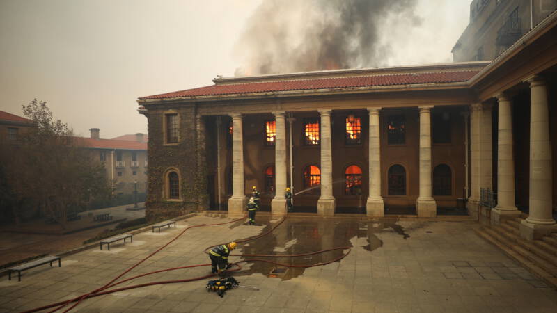 The great fires that raged in Tafelberg turned part of the unique university collection to ashes