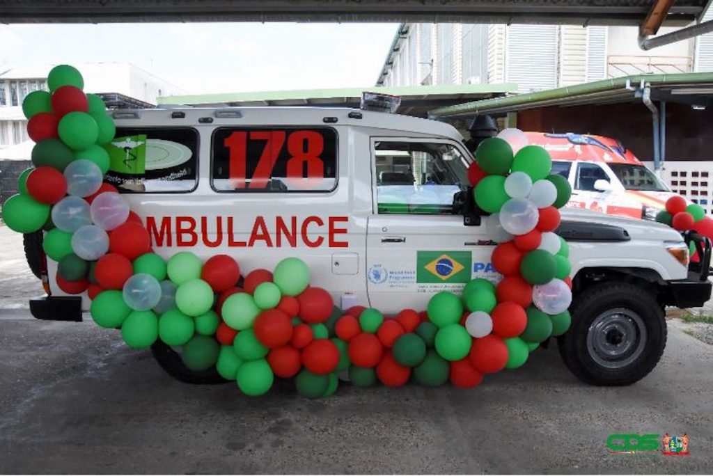 Braziliaanse overheid doneert ambulance aan Suriname