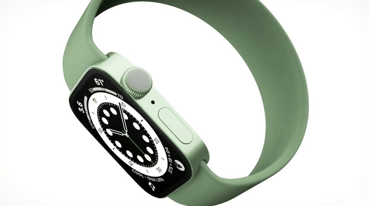 Apple Watch Series 7 in green