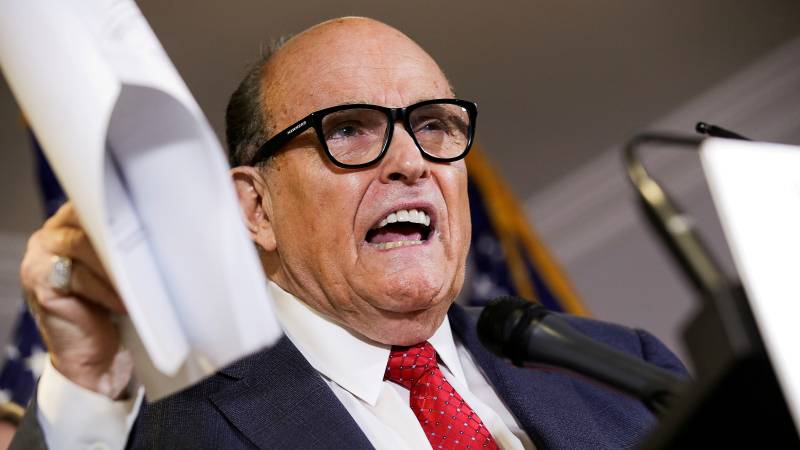 New York suspends comment by ex-Trump lawyer Rudy Giuliani