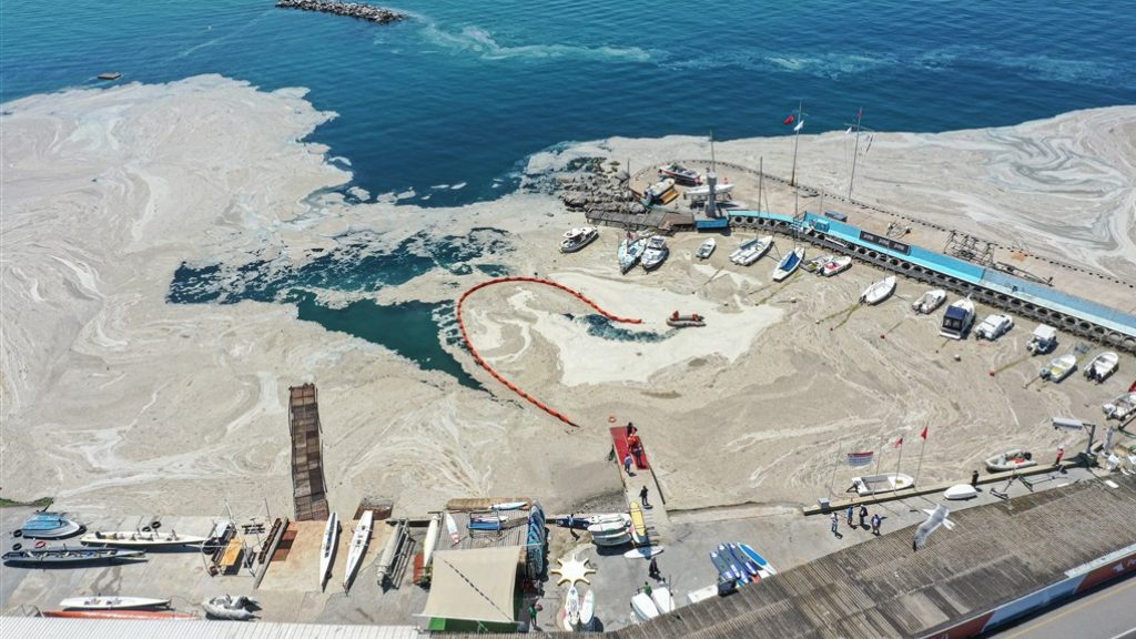 The Turkish Sea of ​​Marmara suffered from "sea mud" for weeks