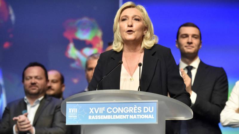 Le Pen was re-elected as leader of the right-wing populist National Rally