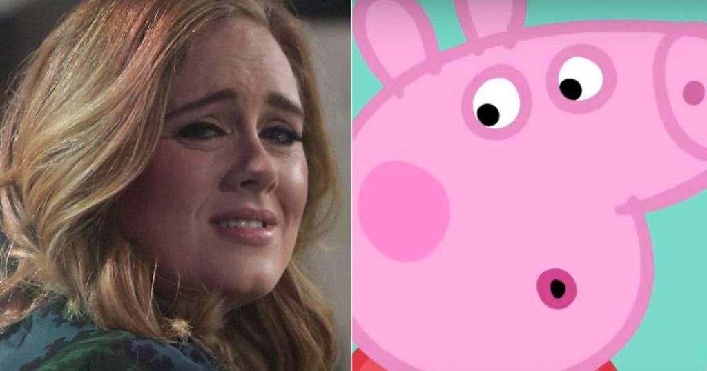 Adele is in the dust after hurting Peppa Pig: 'This makes me very, very sad' |  to watch