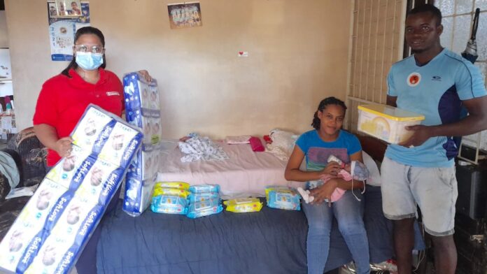 Parents of triplets get 3 months of Subisco baby care products