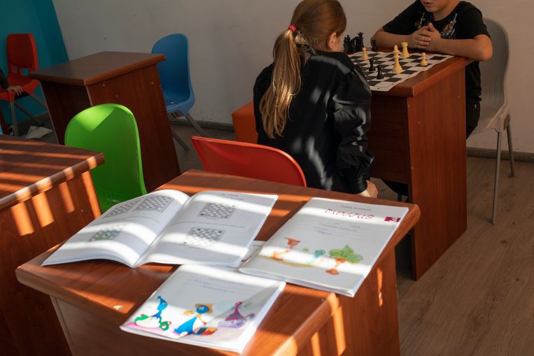 School chess books at Global Bridge School in Yerevan, Armenia.  .  Anush Babianjan's photo