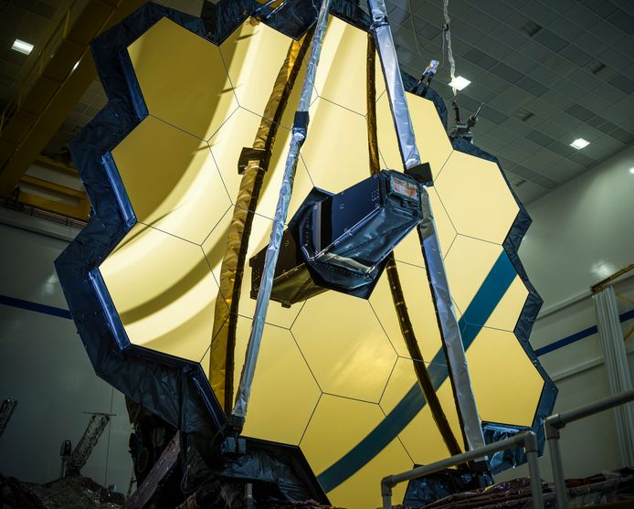 James Webb Space Telescope mirror.  It consists of eighteen octagons.
