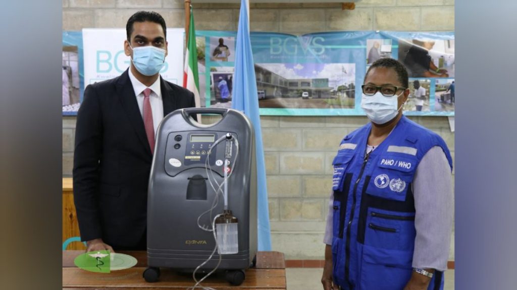 PAHO doneert zuurstofconcentrators aan Volksgezondheid