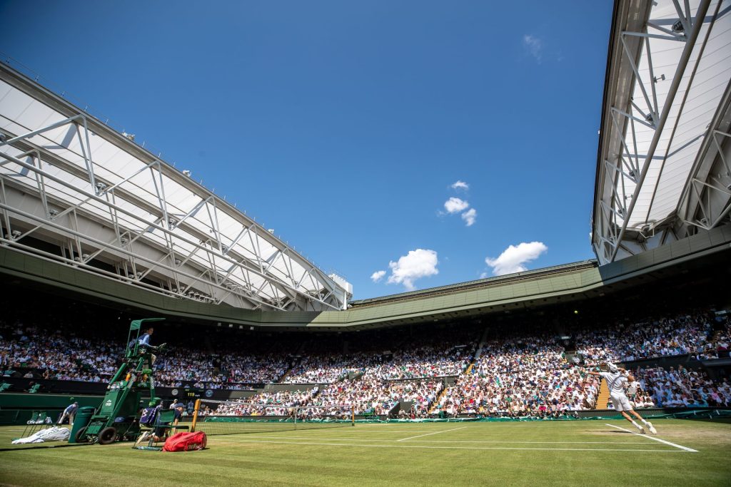 Wimbledon is allowed to be completely full, Wembley is not for the semi-finals and finals