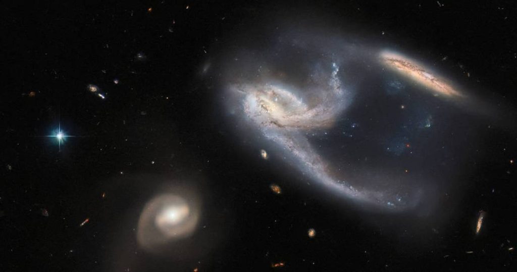 The Hubble Space Telescope captures three galaxies in one great picture |  Science