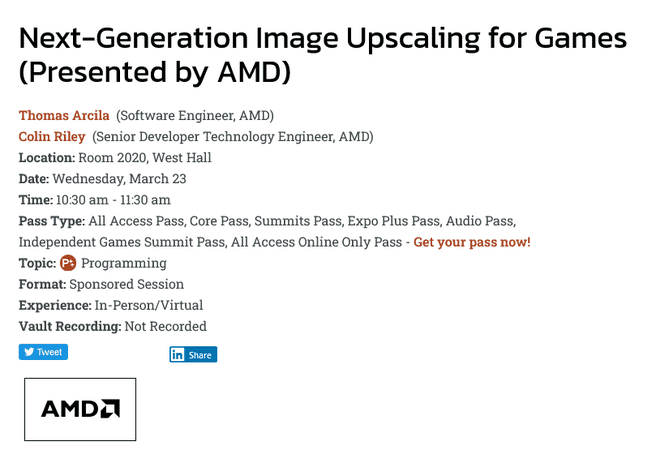 AMD GDC 2022