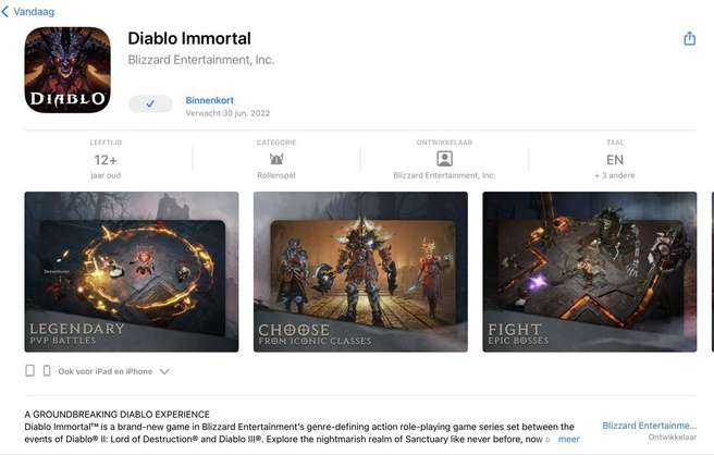 Diablo immortal edition