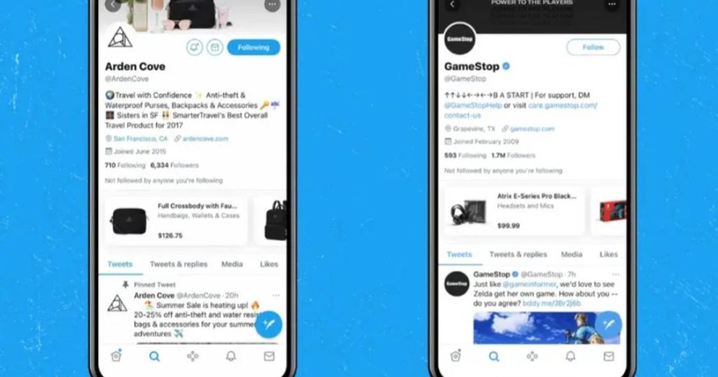 Twitter is testing the new shopping process in the US with additional options