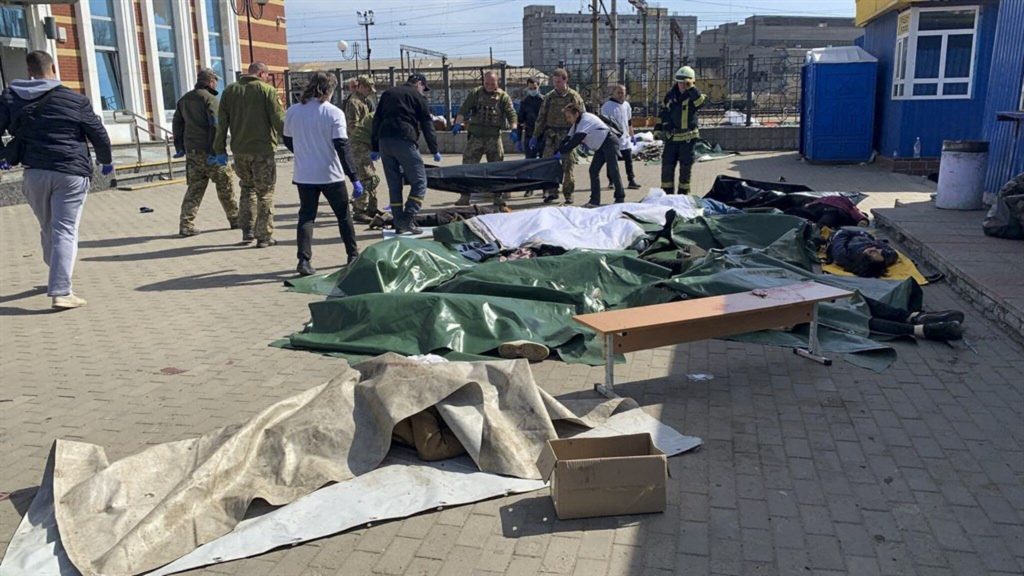 Governor: At least 39 killed and 87 wounded in a missile attack on the Kramatorsk station
