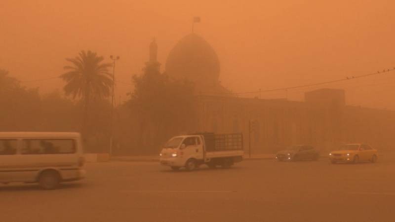 Iraq turns orange: sand storm No. 8 in the country in a short time