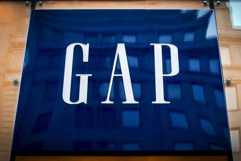 FILE PHOTO: The sign for a Gap store is seen on 5th avenue in midtown Manhattan in New York