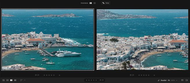 The Classic comparison window is now also available in regular Lightroom