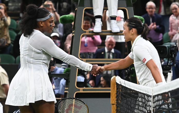 Serena Williams (left) and Harmony Tan.