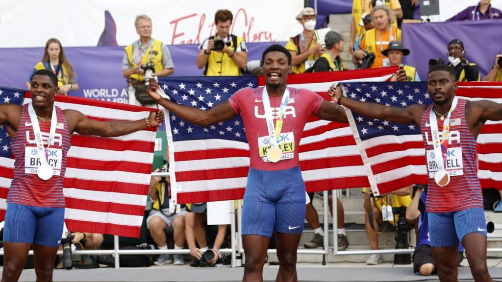 USA dominates 100m with 'clean sweep' at World Cup in Eugene