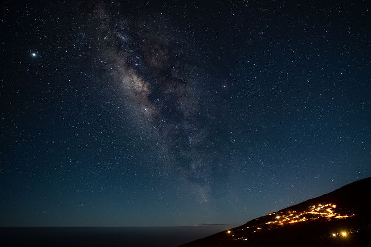 The Milky Way over the Canary Island of La Palma.  Image LightRocket via Getty Images