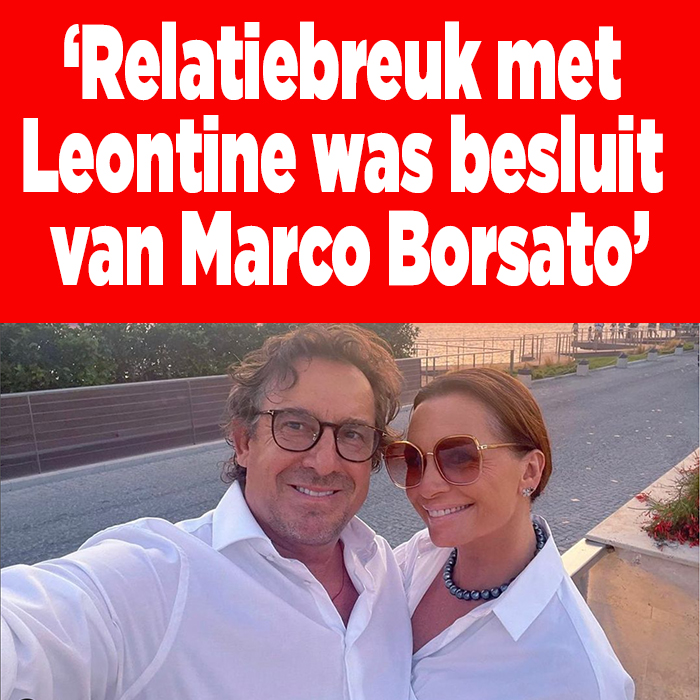 Breaking up with Leontine was Marco Borsato's decision