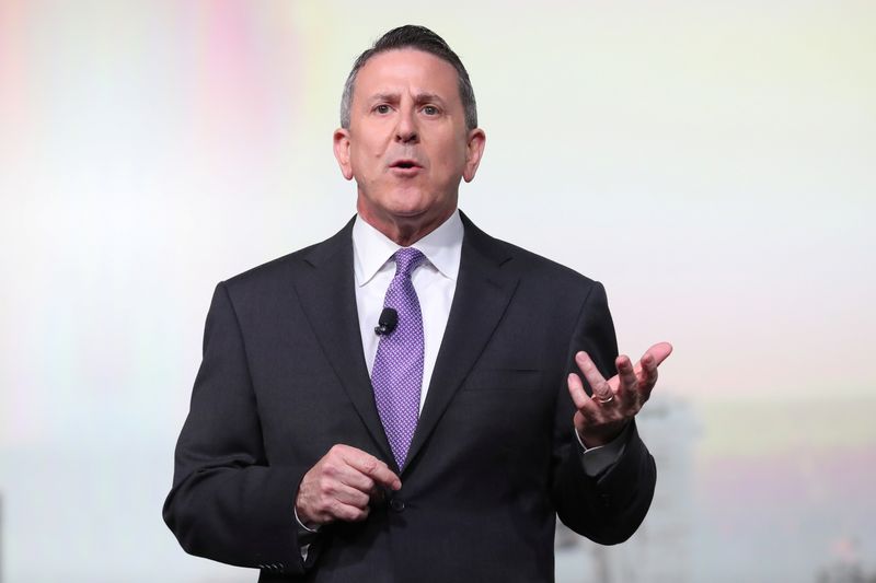 FILE PHOTO: Brian Cornell, CEO of Target Corp., speaks during a forum at the 2019 National Retail Foundation: Retails Big show in New York City
