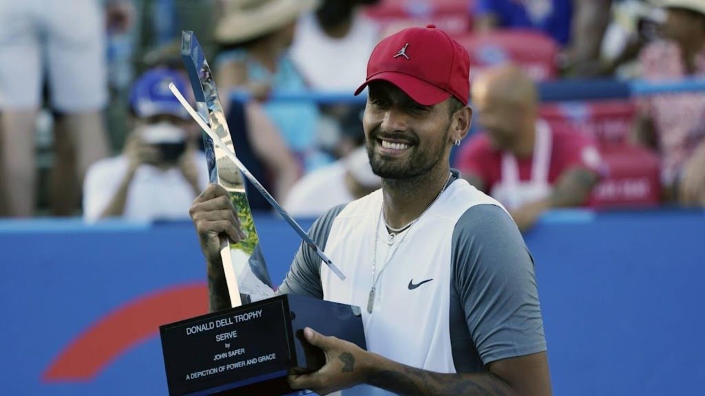 Tennis player Kyrgios wins two titles in one day in Washington