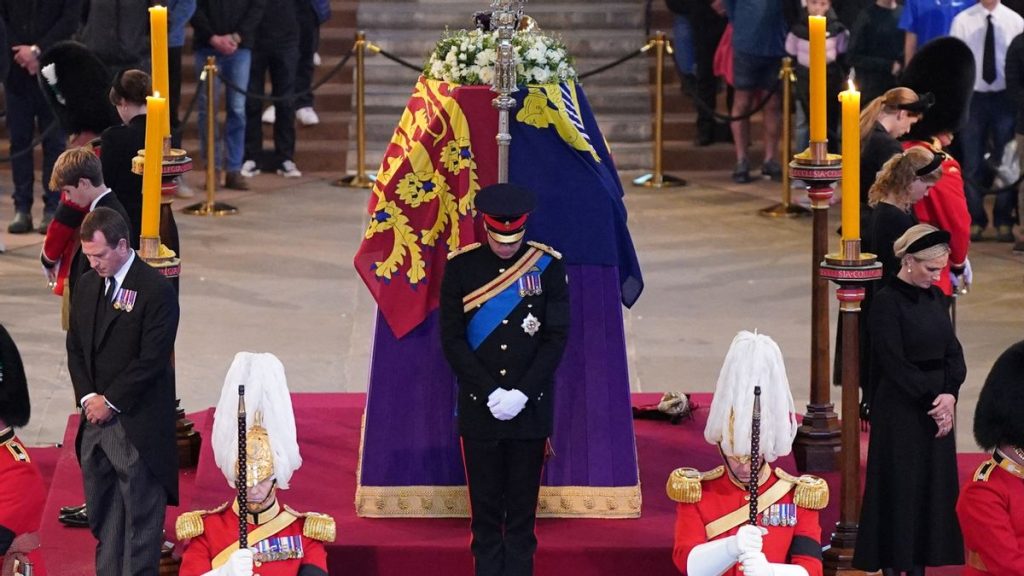 Queen Elizabeth's grandchildren awake in the coffin
