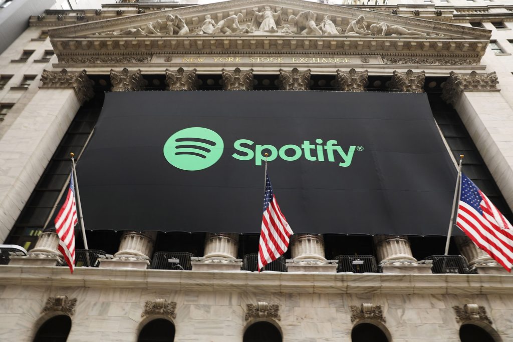 Spotify now offers - only within the US