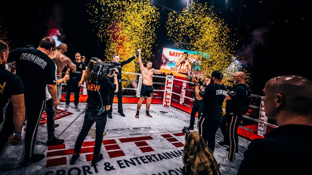 Singing, dancing and kissing cam: this is how Rico Verhoeven won his event |  other sport
