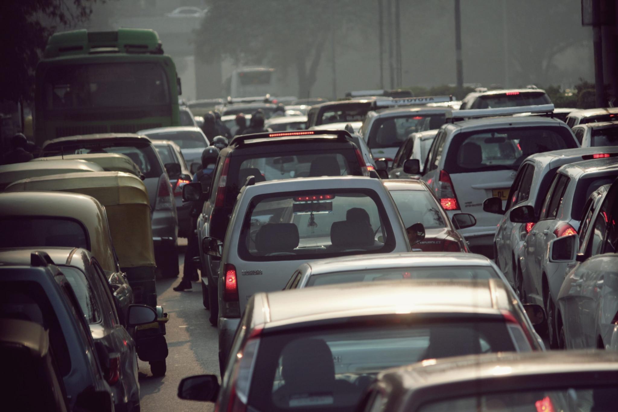Traffic jam in Asia