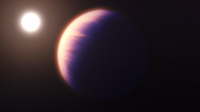 Exoplanet WASP-39b via NASA, ESA, CSA, and J. Olmsted