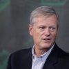 Former Massachusetts Governor Charlie Baker was interviewed by Chris Jasper, sports writer in Boston Globe at the Globe 2023 summit.